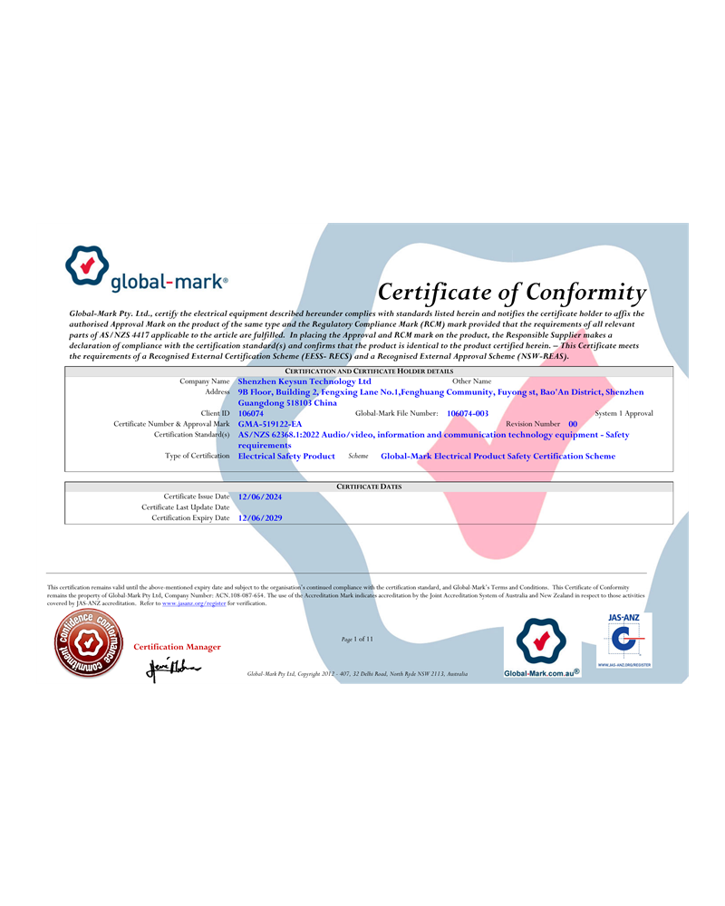 SAA RCM Certificate