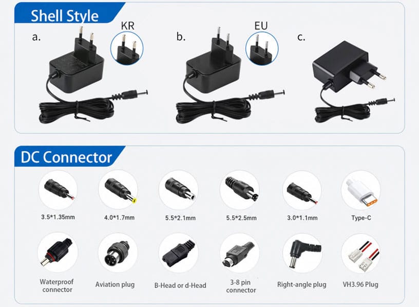 12W EU Plug Power Adapter
