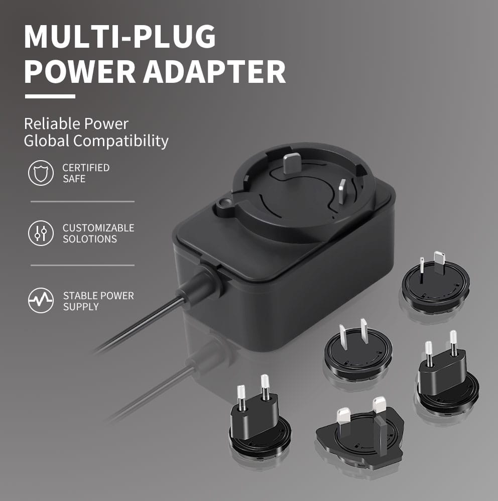 24W interchangeable plug adapter front view