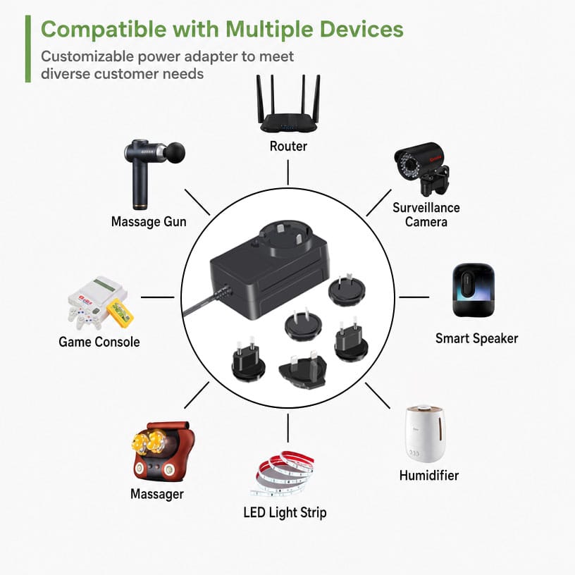 Industrial networking power adapter applications