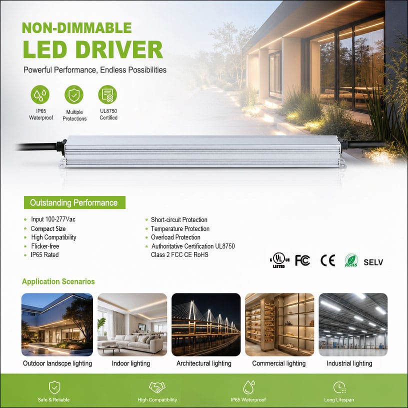 12V 24V 36V 48V Compact LED Driver 100W