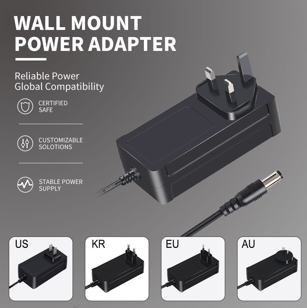 60W UK Plug power adapter