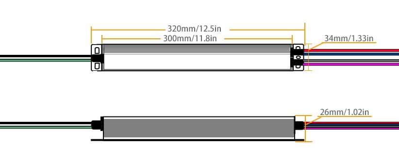 60W 5-IN-1 Dimmable LED Driver